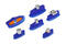 Вакуумные присоски Bell-Shaped Suction Cups SAOXM (Oval)