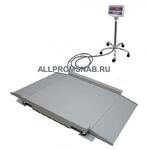 Низкопрофильные весы ЕВ4-300-Н (1x1), индикатор WI-5R
