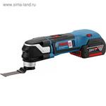 Многофункциональный инструмент Bosch GOP 18V-28 (0.601.8B6.003), 18В, 2х5Ач, 16 насадок