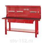 TSC79111J Big Red Верстак с 3-мя выдвижными ящиками с перфорацией