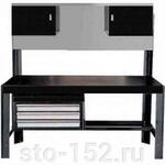 TSG5932C Big Red Верстак с 3-мя выдвижными ящиками с мет. столешницей,с защитным экраном