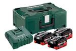 Набор аккумуляторов Basic-Set METABO 685134000 3 x LiHD 8,0 А·ч, ЗУ, кейс
