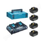 Набор psk mkp3pg184 (bl1860bx4 шт., dc18rd, кейс makpac iii) makita 198094-8