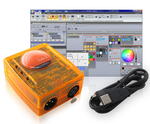 Управление приборами SUNLITE SUITE2-EC - Мини USB/DMX-интерф, 1 DMXout+1DMX I/O+2 комп разъём, кабель