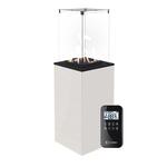 Kratki PATIO MINI/G31/37MBAR/B - белое стекло, с пультом ДУ газовый уличный обогреватель