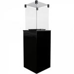 Kratki PATIO/M/G31/37MBAR/CZ - черное стекло, с ручным управлением обогреватель газового типа