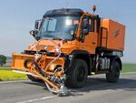 Водоструйный демаркировщик Weigel PeelJet на шасси UNIMOG
