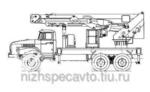 Автовышка (автогидроподъемник) АГП 32Т на базе Урал 4320
