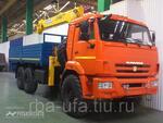 КМУ КАМАЗ 43118-3090-46+SOOSAN SCS736 верх. упр. + борт сталь 6,2м