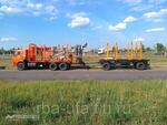 Сортиментовоз КАМАЗ 65115-3094-23 с ОМТЛ-70 на заднем свесе
