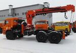 Седельный тягач Камаз 43118 с кму Kanglim KS 2056 Н (кму/бур)