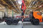 Седельный тягач с кран-манипулятором Fassi F215A.0.24 на шасси КАМАЗ 43118-46