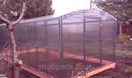 Теплица quot;Про 40x20quot; Двойные дуги ферма, каркас из оцинкованной трубы 40x20, Длина 8м.