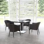 Комплект плетеной мебели из искусственного ротанга T605SWT/Y350B-W53 Brown