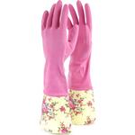 Перчатки хозяйственные латексные с манжетами, M, Сибртех Перчатки хозяйственные латексные с манжетами, M, Сибртех