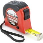 Рулетка Double fixation, 5 м х 19 , обрезиненный корпус, двойная плавная фиксация Matrix