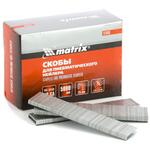 Скобы для пневматического степлера 18GA, 1,25 х 1  длина 25  ширина 5,7 , 5000 шт Matrix