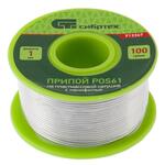 Припой с канифолью, D 1 , 100 г, POS61, на пластмассовой катушке Сибртех