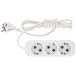 Удлинитель бытовой серия УХз-10, с заземлением, 2 м, 3 розетки, 10 A Stern