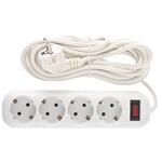 Удлинитель бытовой серия EF, с заземлением и выключателем, 5 м, 4 розетки, 10 A Stern