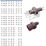 Держатель для корпусных сверл Е1-40х40 с хвостовиком VDI40-3425 DIN69880 "CNIC"