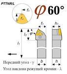 Резец PTTNR 4040L33 LF проходной
