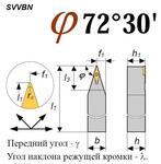 Резец MSSCR 4040 P19 проходной