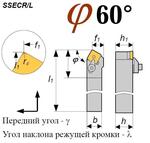 Резец SSECL 6040 S38 CL проходной