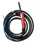 Горелка для TIG-сварки Aurora TIG 25 250A (100%) M12x1, газ 1/4G, вода 3/8G, 4m-с упр. разъёмами 2-3-5pin