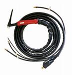 Горелка для TIG-сварки Aurora TIG 18 320A (100%), Trak-50MMQ, газ-б/р, вода б/р, с упр. разъёмами 2-3-5pin, 4m