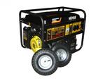 Бензиновый генератор Huter DY6500LX с колёсами и аккумулятором