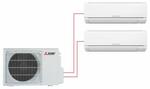 Настенная сплит-система Mitsubishi Electric MSZ-HJ25VA-ER1 + MSZ-HJ35VA-ER1 / MXZ-2HJ40VA-ER1