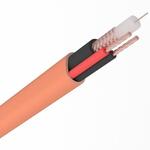 Кабель для видеонаблюдения КВК-В-2+2x0,50 нг(А)-HF Cu/Cu оранжевый бухта 200 м Rexant 01-4222