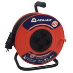 Удлинитель силовой на катушке Атлант 20 м 4 розетки с заземлением КГ 3x2,5 4600 Вт