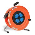 Удлинитель силовой на металлической катушке UNIVersal ВЕМ-259 9632974 50 м 4 розетки с защитными крышками и заземлением с термовыключателем КГ 3х1,5 3500 Вт IP44