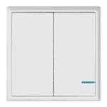 Комплект выключателя дистанционного Gritt Practic A180202W двухклавишный белый