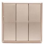 Выключатель дистанционный Gritt Elegance B180100G трехклавишный золотой металлик