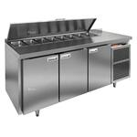 Стол для салатов (пиццы) Hicold SL1-111GN с крышкой