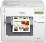 C31CD54012CD-Полноцветный струйный принтер Epson ColorWorks TM-C3500 для печати цветных этикеток, стикеров, билетов. Ширина печати от 30 до 112 мм, скорость печати 103 мм/сек., ПО NiceLabel SE, стандартный USB 2.0, Ethernet