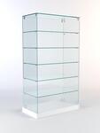 Витрина стеклянная quot;истра ХИТ продажquot; №506 (без дверок, задняя стенка - стекло), Белый