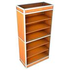 Витрина-стеллаж из ал.профиля №3-1 (метровая)