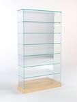Витрина стеклянная quot;истра ХИТ продажquot; №12 (без дверок, задняя стенка - зеркало), Бук Бавария Витрина стеклянная quot;истра ХИТ продажquot; №12 (без дверок, задняя стенка - зеркало), Бук Бавария