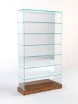 Витрина стеклянная quot;истра ХИТ продажquot; №12 (без дверок, задняя стенка - зеркало), Орех Витрина стеклянная quot;истра ХИТ продажquot; №12 (без дверок, задняя стенка - зеркало), Орех
