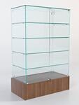 Витрина стеклянная quot;истраquot; островная №325 (с дверками, фасад - стекло), Миланский орех Витрина стеклянная quot;истраquot; островная №325 (с дверками, фасад - стекло), Миланский орех