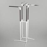 Вешало 4-х стороннее на ножках белое высота 1120-1750мм (арт.omf.006/2) Вешало 4-х стороннее на ножках белое высота 1120-1750мм (арт.omf.006/2)