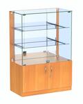 Витрина quot;астерияquot; низкая №3 (с дверками, задняя стенка - зеркало)