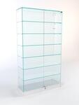 Витрина стеклянная quot;истра ХИТ продажquot; №9 (с дверками, задняя стенка - стекло), Серый