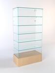 Витрина стеклянная quot;истра подиумquot; №609 (без дверок, задняя стенка - стекло), Бук Бавария Витрина стеклянная quot;истра подиумquot; №609 (без дверок, задняя стенка - стекло), Бук Бавария
