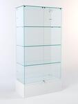 Витрина стеклянная quot;истра подиумquot; №9 (с дверками, задняя стенка - стекло), Белый Витрина стеклянная quot;истра подиумquot; №9 (с дверками, задняя стенка - стекло), Белый