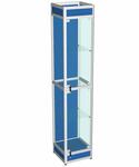 Витрина из профиля с подиумом цвет синий 200x40x40см (арт.vs400db) Витрина из профиля с подиумом цвет синий 200x40x40см (арт.vs400db)